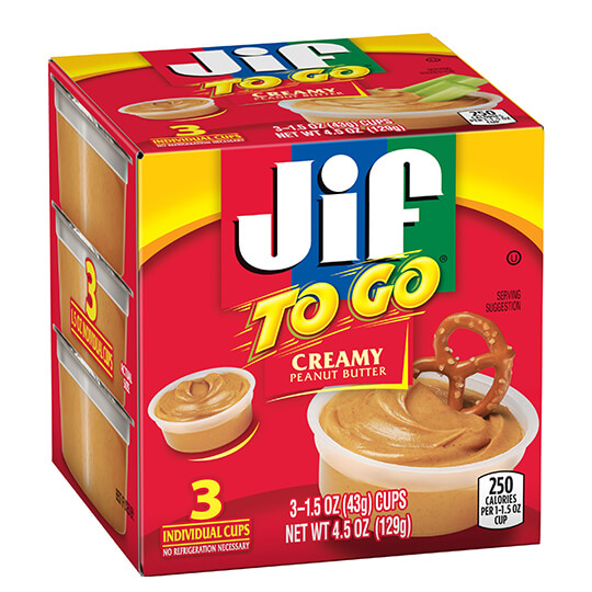 Jif To Go Creamy Peanut Butter Jif To Go Creamy Peanut Butter